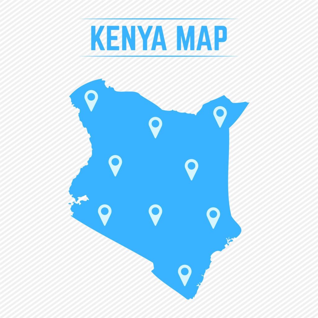 kenya map
